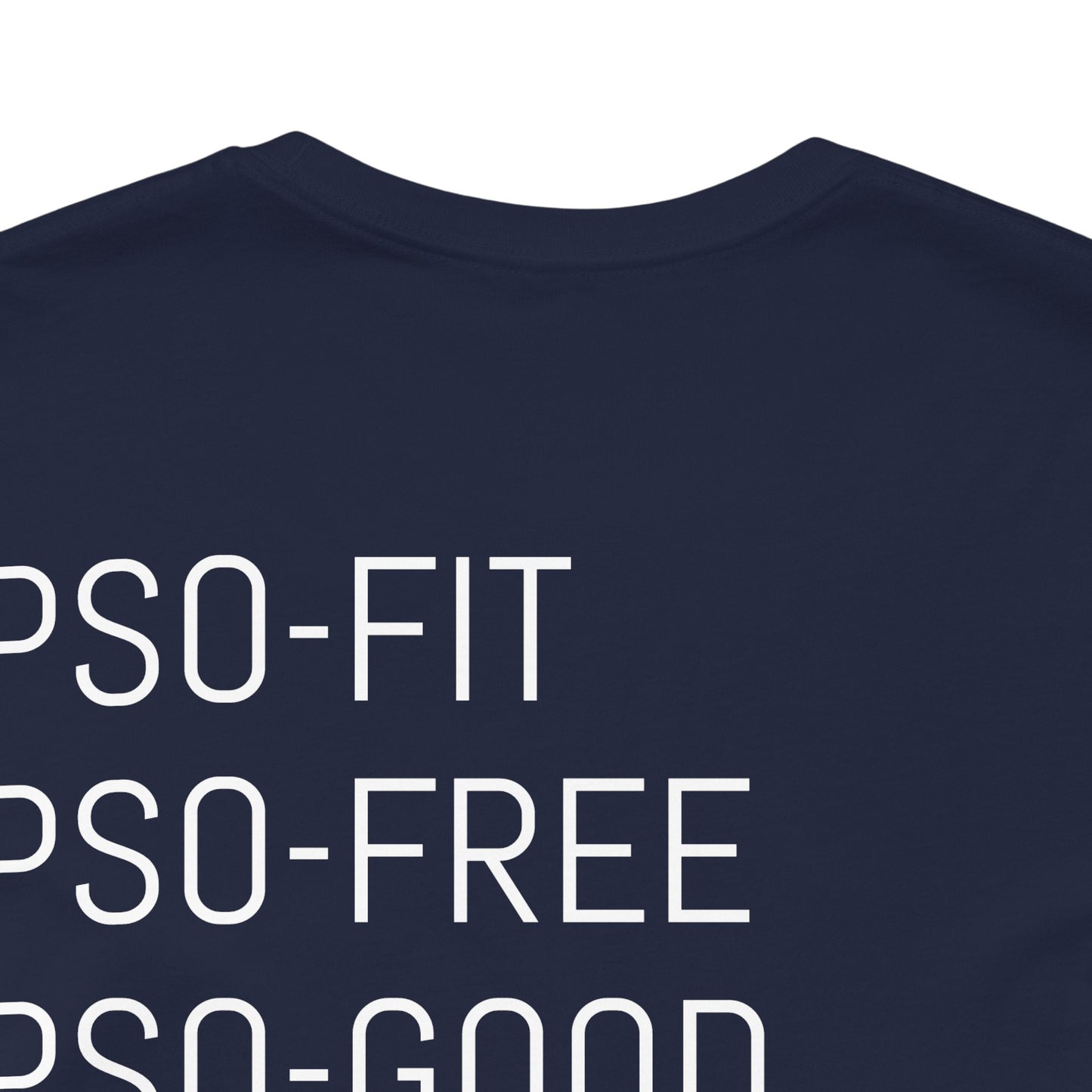 PSO-RITE Unisex Jersey Short Sleeve Tee - Front & Back Design (9 Colors)