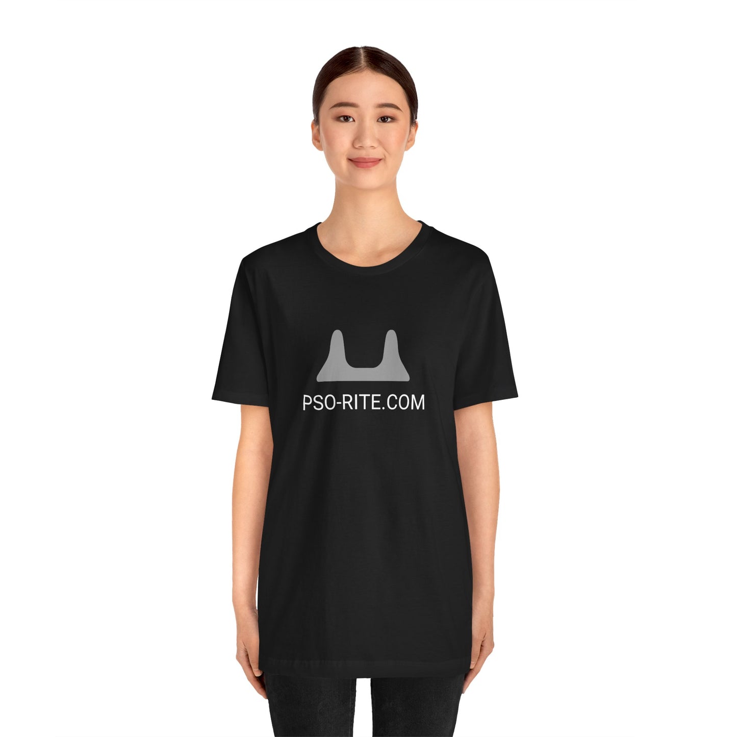 PSO-RITE Unisex Jersey Short Sleeve Tee - Front & Back Design (9 Colors)