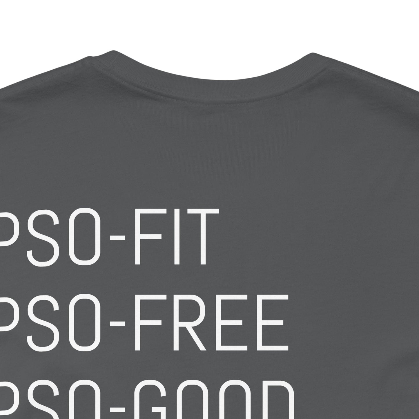 PSO-RITE Unisex Jersey Short Sleeve Tee - Front & Back Design (9 Colors)