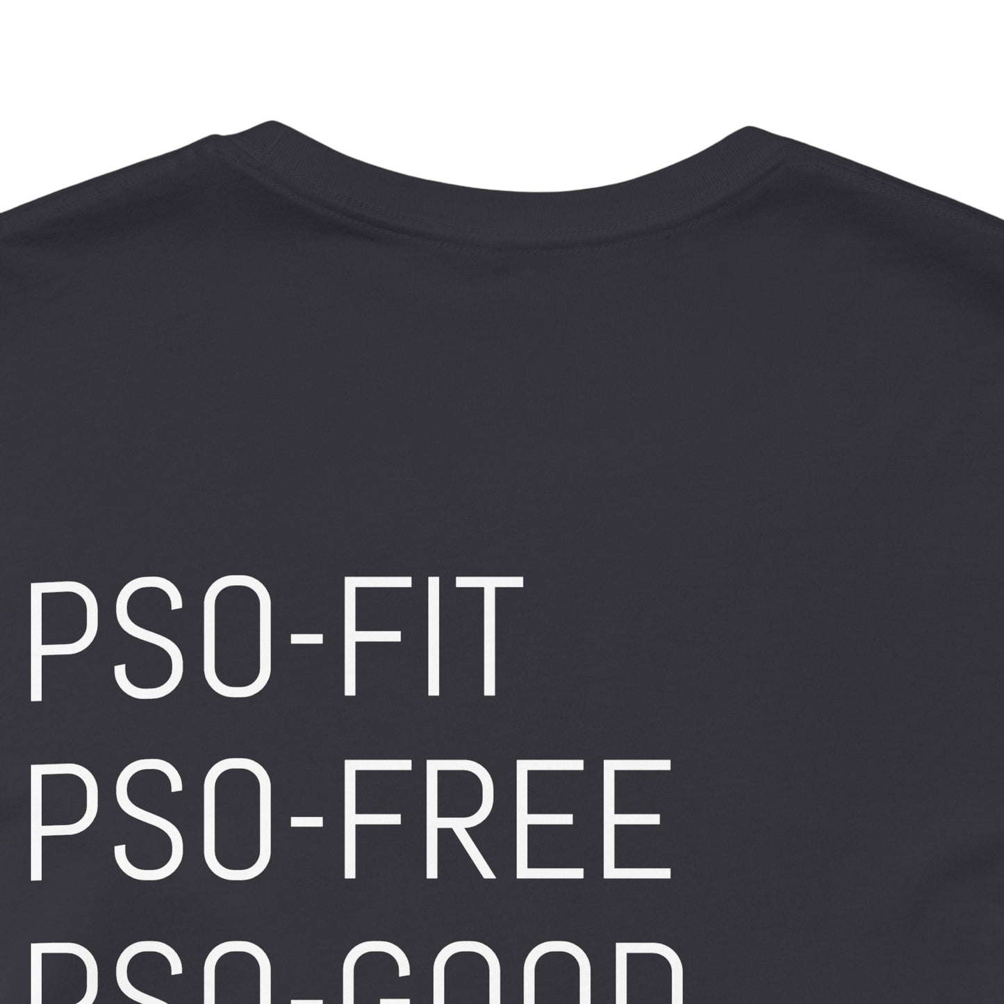 PSO-RITE Unisex Jersey Short Sleeve Tee - Front & Back Design (9 Colors)