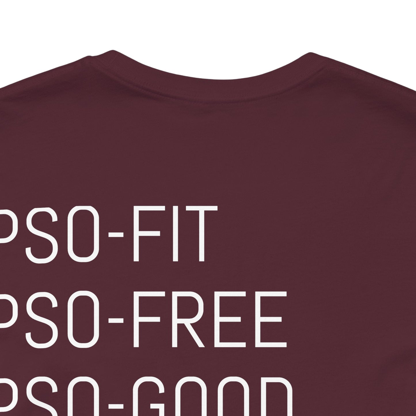 PSO-RITE Unisex Jersey Short Sleeve Tee - Front & Back Design (9 Colors)