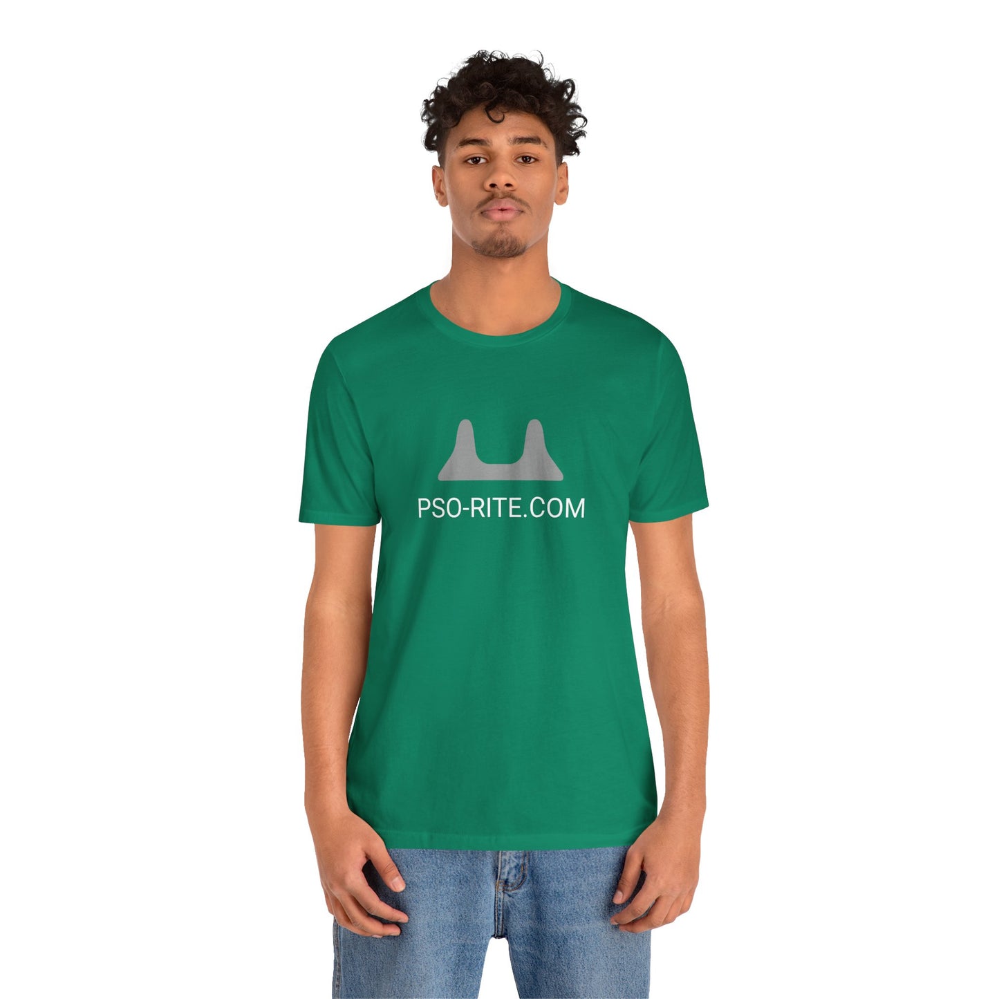 PSO-RITE Unisex Jersey Short Sleeve Tee - Front & Back Design (9 Colors)