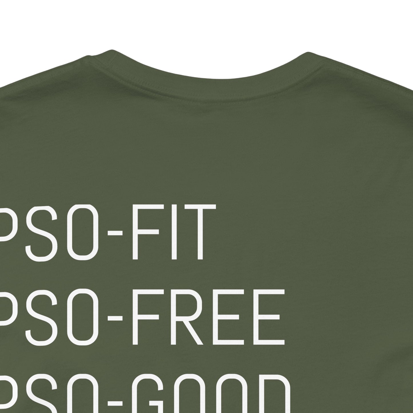 PSO-RITE Unisex Jersey Short Sleeve Tee - Front & Back Design (9 Colors)