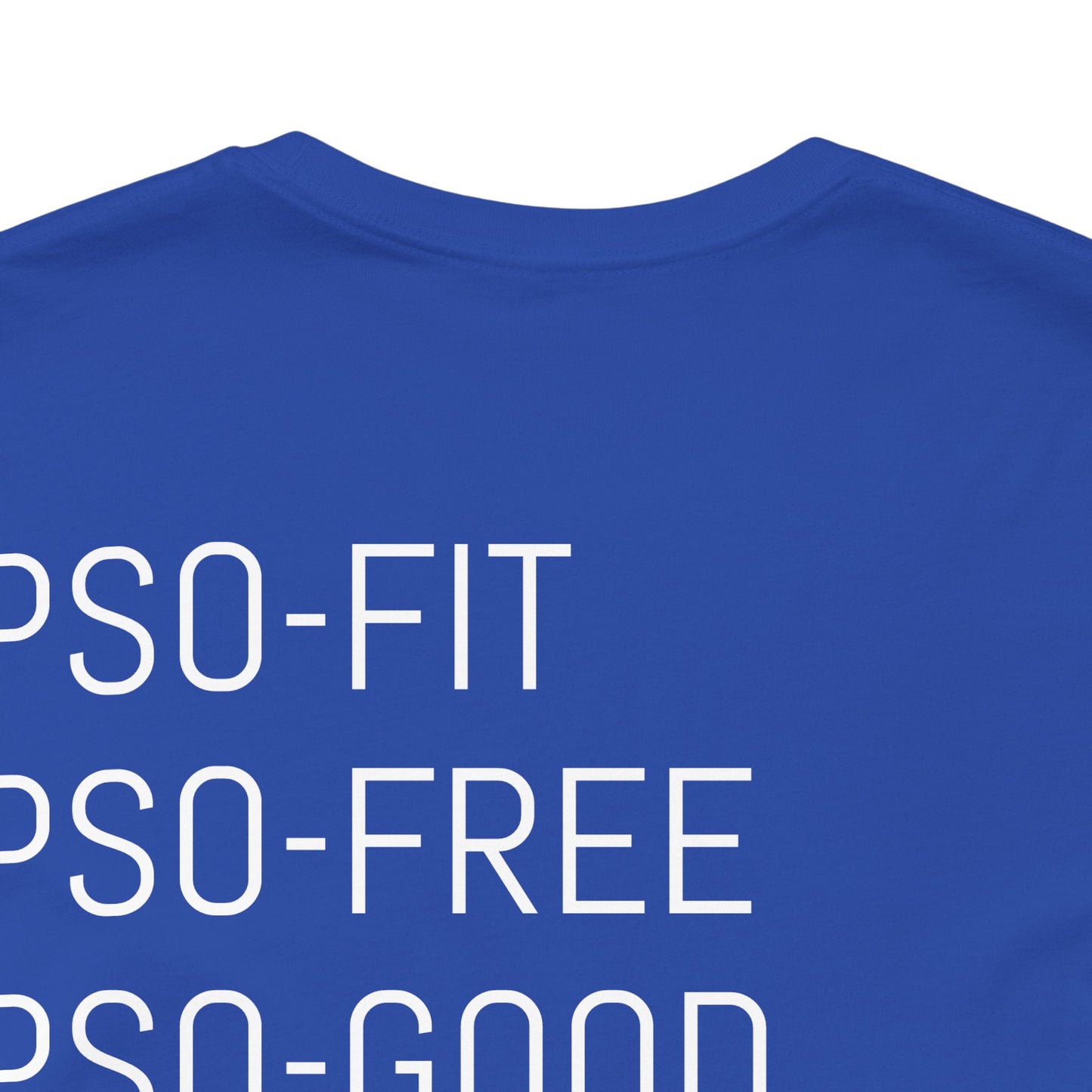 PSO-RITE Unisex Jersey Short Sleeve Tee - Front & Back Design (9 Colors)