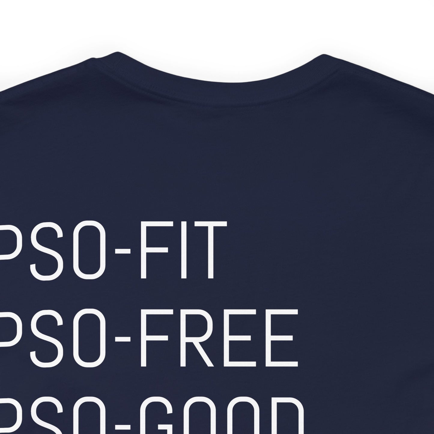 PSO-RITE Unisex Jersey Short Sleeve Tee - Front & Back Design (9 Colors)