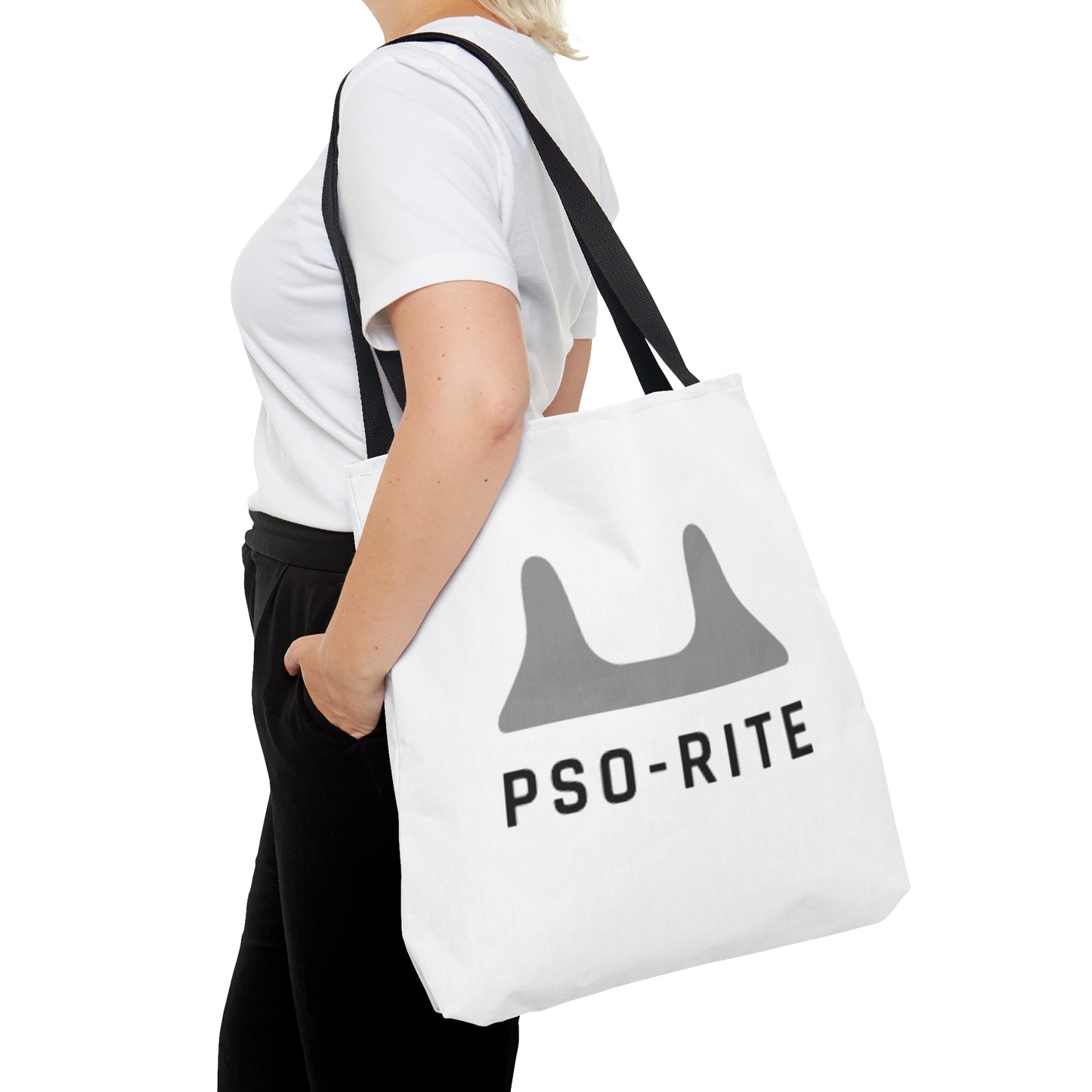 PSO-RITE Large White Tote Bag