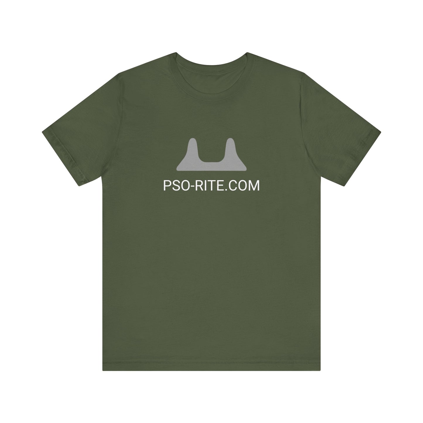 PSO-RITE Unisex Jersey Short Sleeve Tee - Front & Back Design (9 Colors)