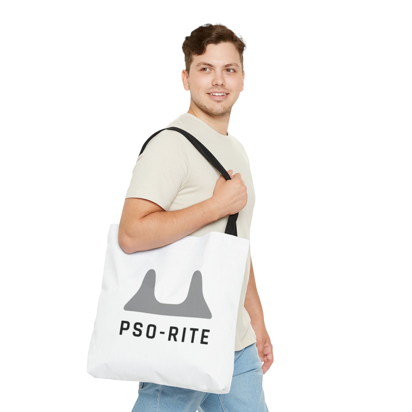 PSO-RITE Large White Tote Bag