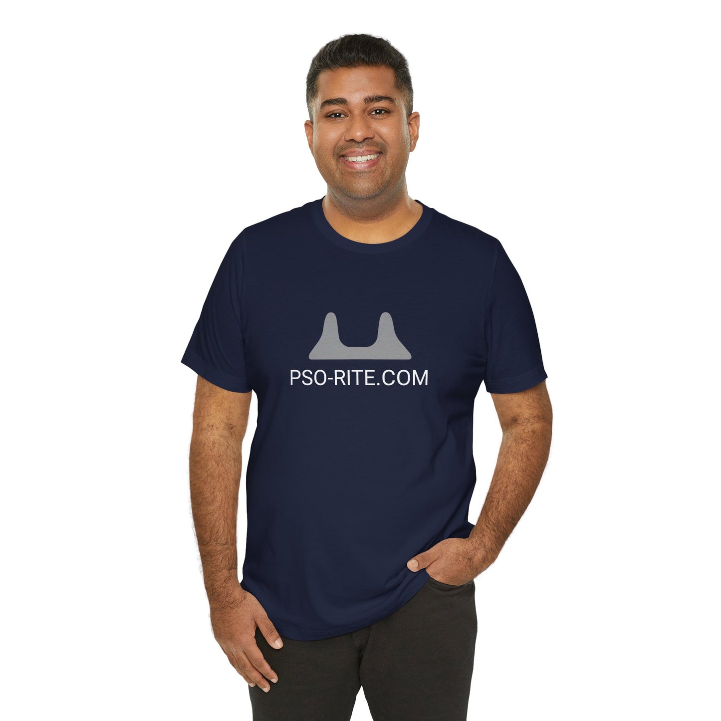 PSO-RITE Unisex Jersey Short Sleeve Tee - Front & Back Design (9 Colors)