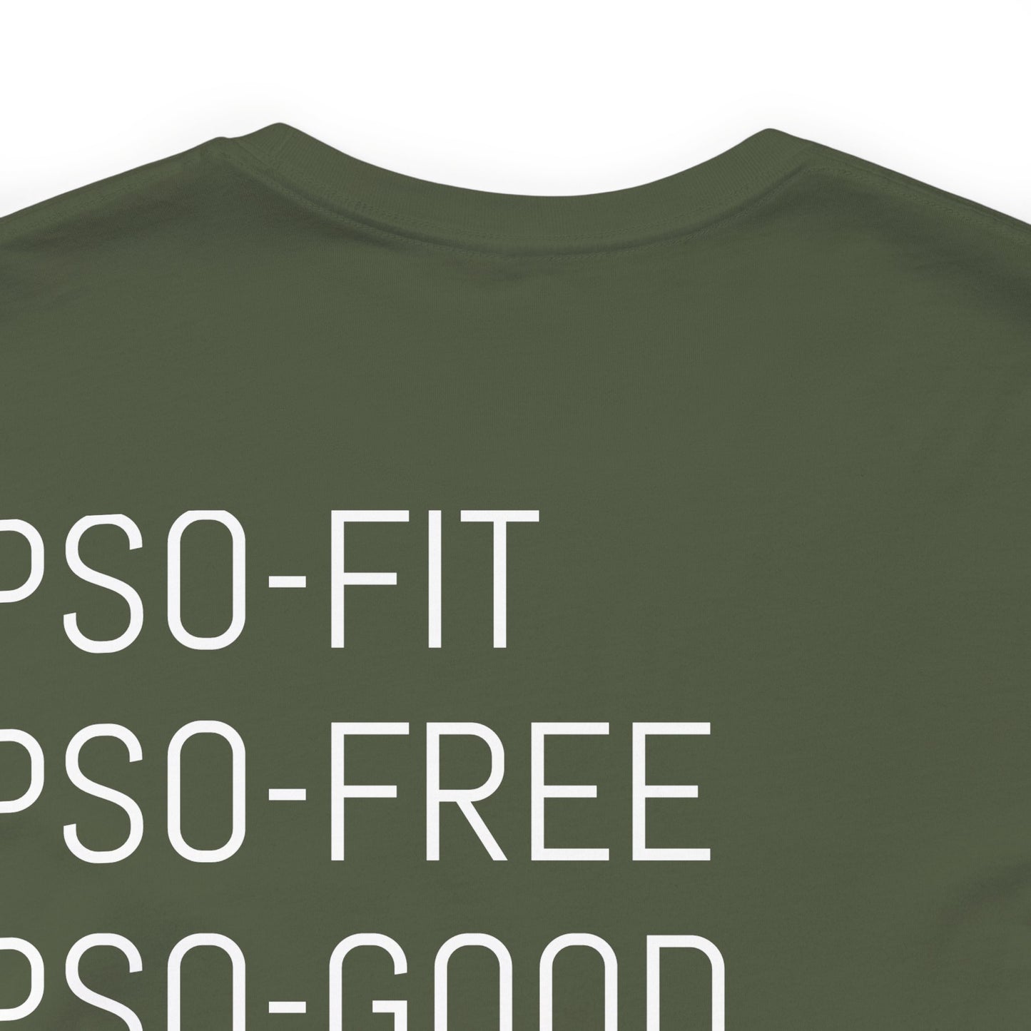 PSO-RITE Unisex Jersey Short Sleeve Tee - Front & Back Design (9 Colors)